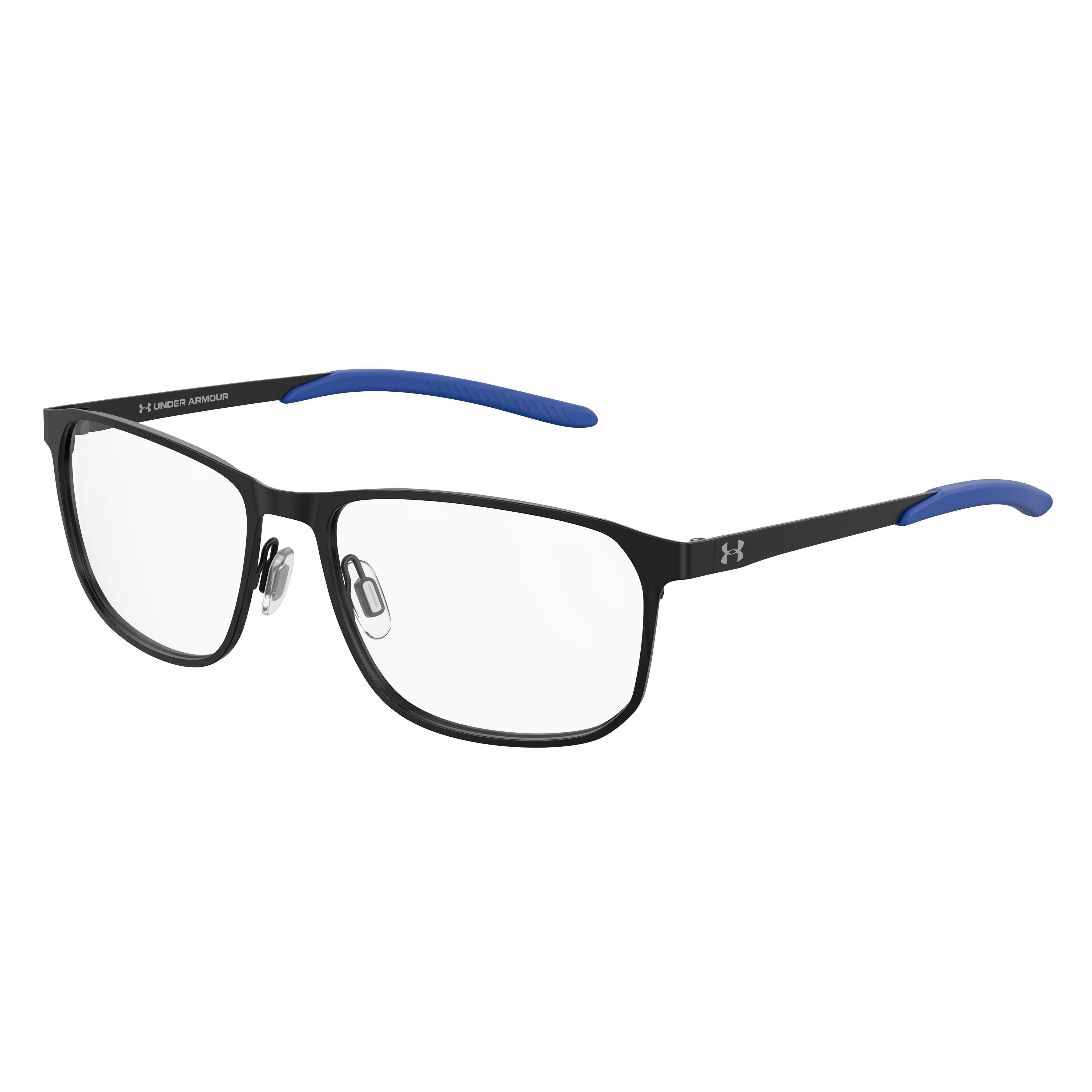 Under Armour UA 5029/G Black Blue Rectangle Eyeglasses for Men, 56mm, Photo 1