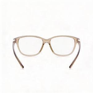 Under Armour UA 5031 Rectangle Eyeglasses Women — side view, Beige Polyamide temples