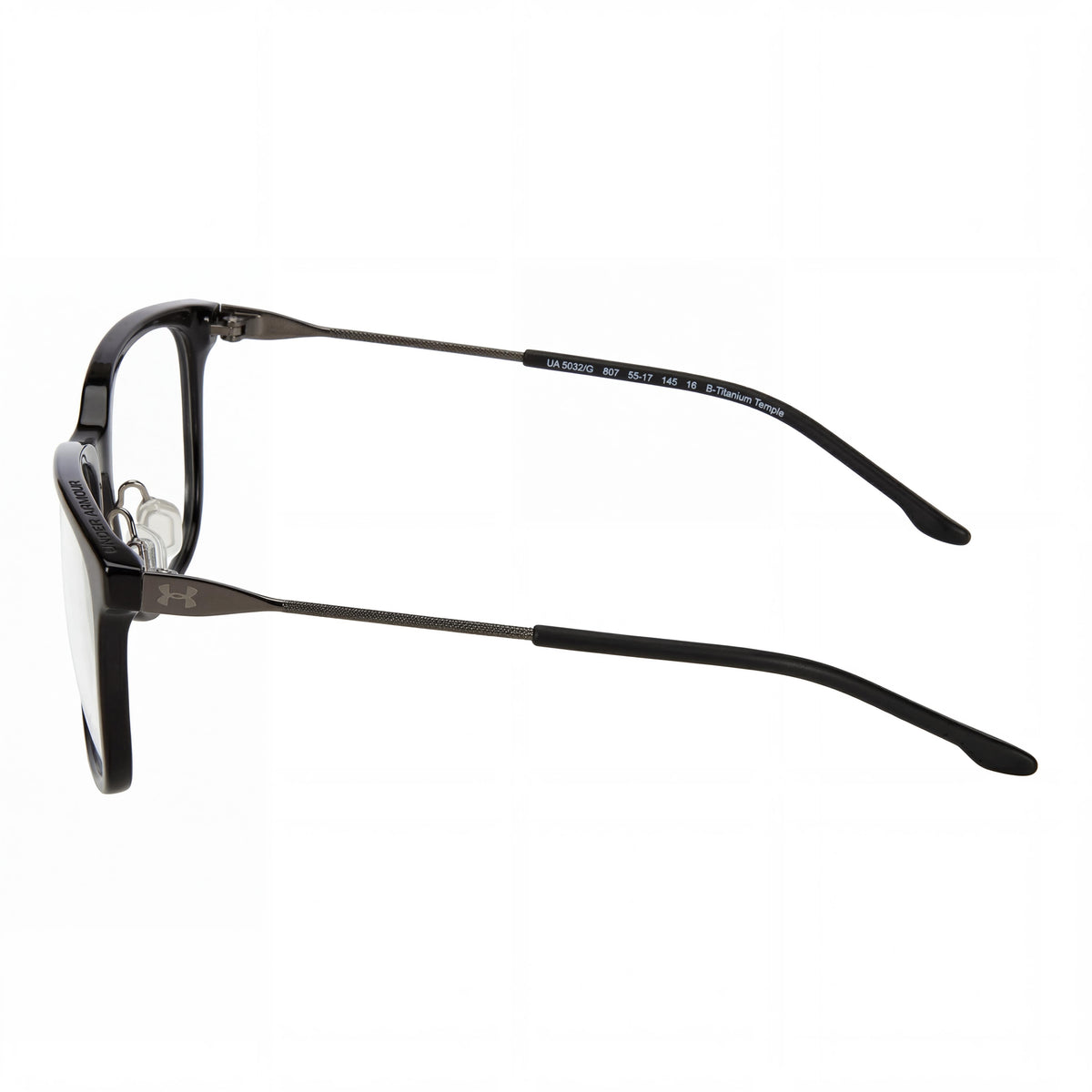 Under Armour Ua 5032/g Black Rectangle Eyeglasses Unisex, 55mm, Photo 2