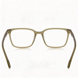 Under Armour Ua 5035 Rectangle Eyeglasses Men — side view, Green Acetate temples