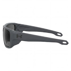 Under Armour Ua Attack 2 Shield Sunglasses Unisex — side view, Polarized Grey lens