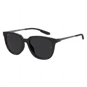 Under Armour Ua Circuit Black Ruthenium Oval Sunglasses for Women, Grey lens
