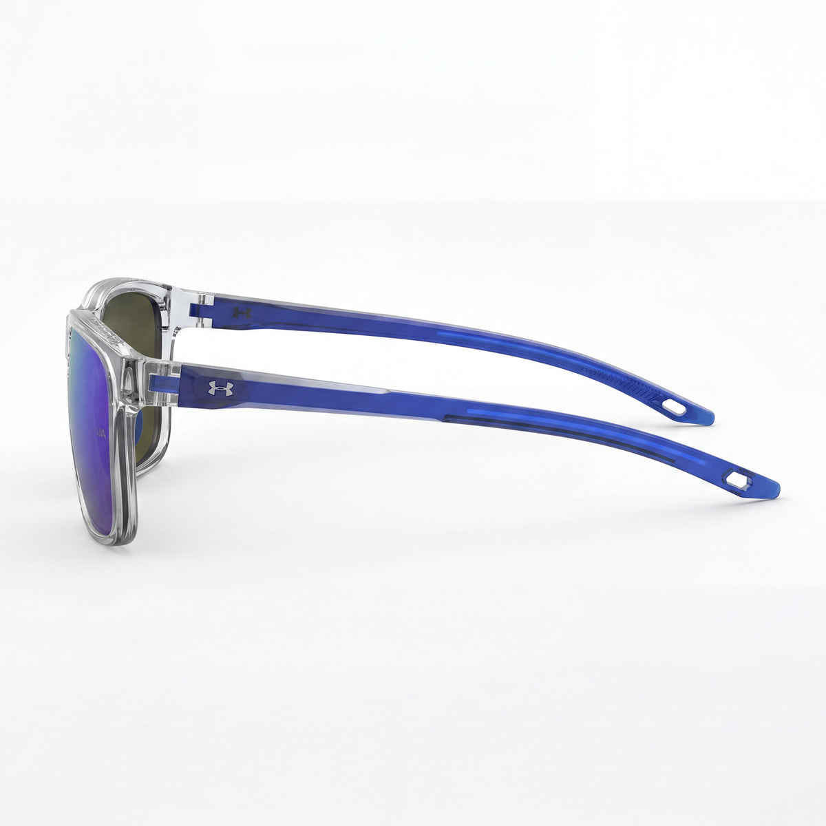 Gafas de sol rectangulares unisex Under Armour UA Hustle Jr. azules, 56 mm, Photo 3