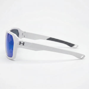 Under Armour UA Recon Shield Sunglasses Unisex — side view, Non-Polarized Blue Mirrored lens