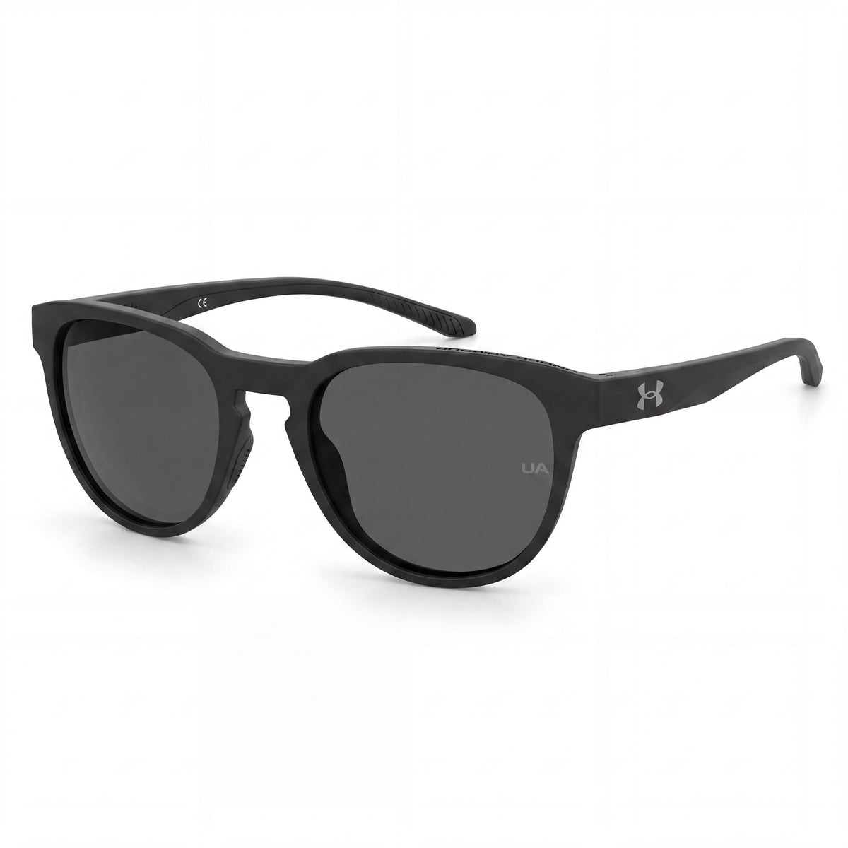 Under Armour Ua Skylar Black Round Sunglasses Unisex, 53mm, Photo 1
