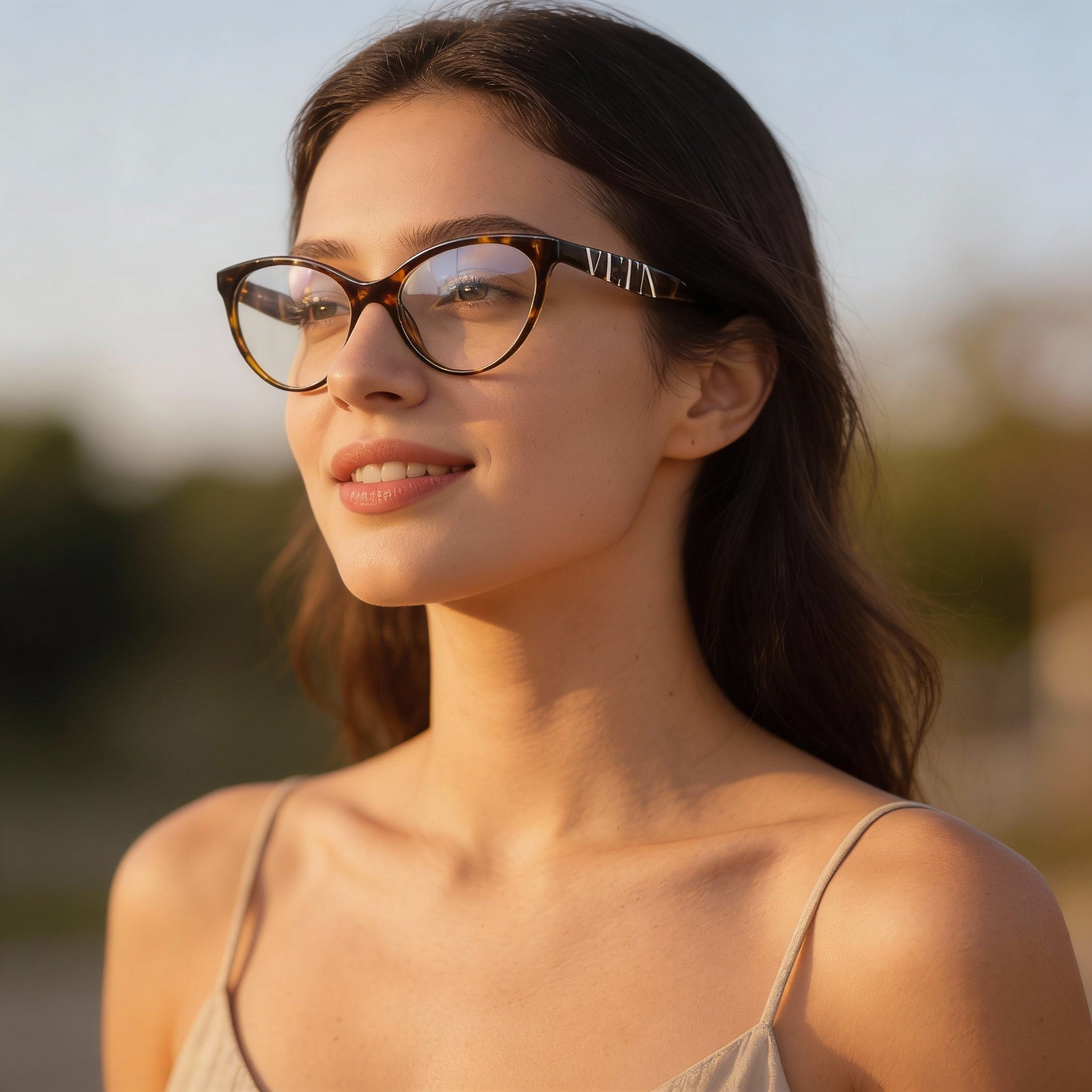 Valentino VA3013 Havana Cat Eye Unisex Eyeglasses, Photo 4