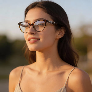 Valentino VA3013 Havana Eyeglasses Unisex — lifestyle wear, office and reading