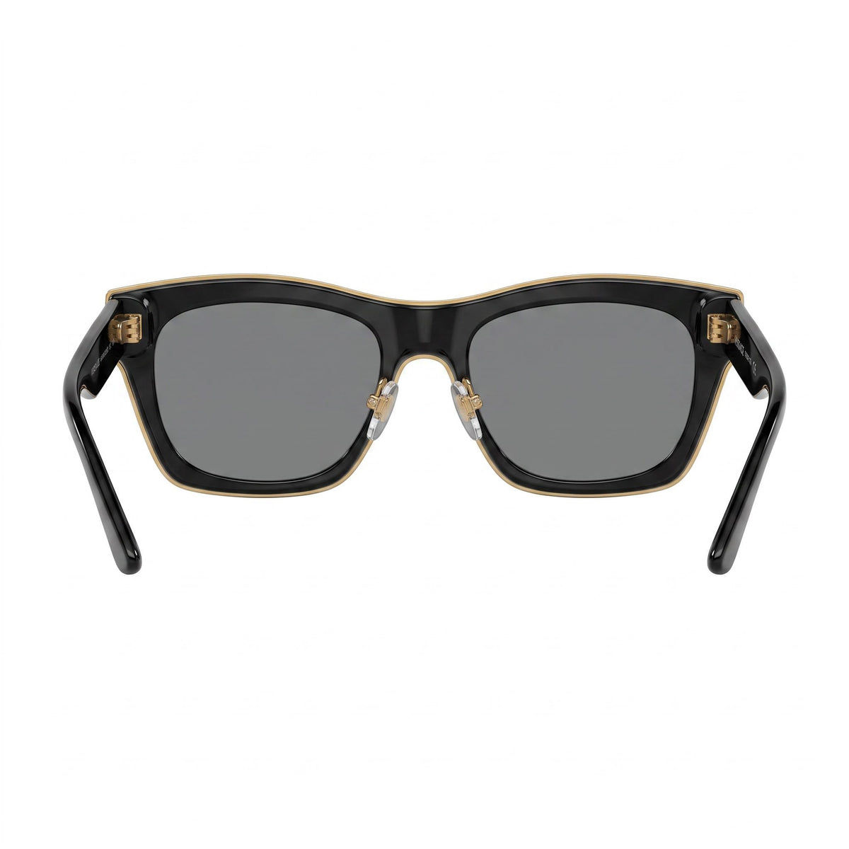 Gafas de sol unisex Versace Classic, montura de plástico en negro gris oscuro, lentes gris oscuro, 53 mm de ancho de lente, Photo 4