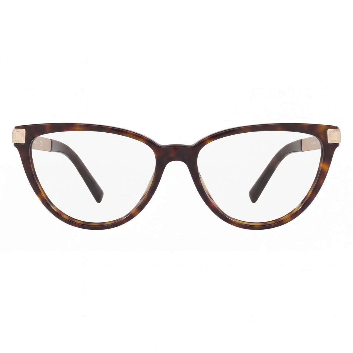 Versace 0ve3271 108 Dark Havana Cat Eye Eyeglasses for Women, 54mm, Photo 2