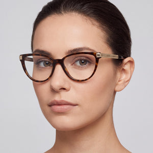 Versace 0ve3271 108 Cat Eye Eyeglasses for Women — interior view, demo lenses