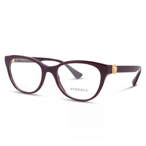 Versace 0VE3330 5386 Plum Cat Eye Eyeglasses for Women, Plastic frame
