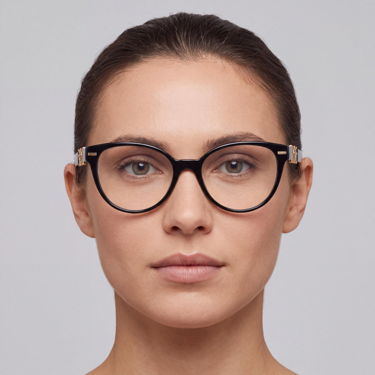 Gafas Versace 0VE3334 estilo ojo de gato para mujer, color negro, 55mm, Photo 3