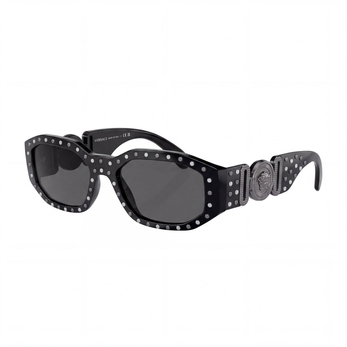 Versace 0ve4361 53 539887 Unisex Multicolor Plástico Contemporáneo Forma Irregular Gris Protección UV 53-18-140, Photo 1