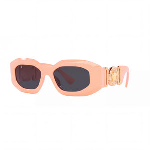 Versace 0ve4425u Pink Rectangle Sunglasses Unisex, Dark Grey lens