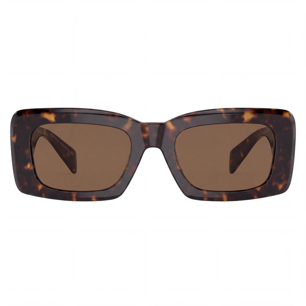 Versace 0VE4444U Rectangle Sunglasses for Women — front view, Acetate frame