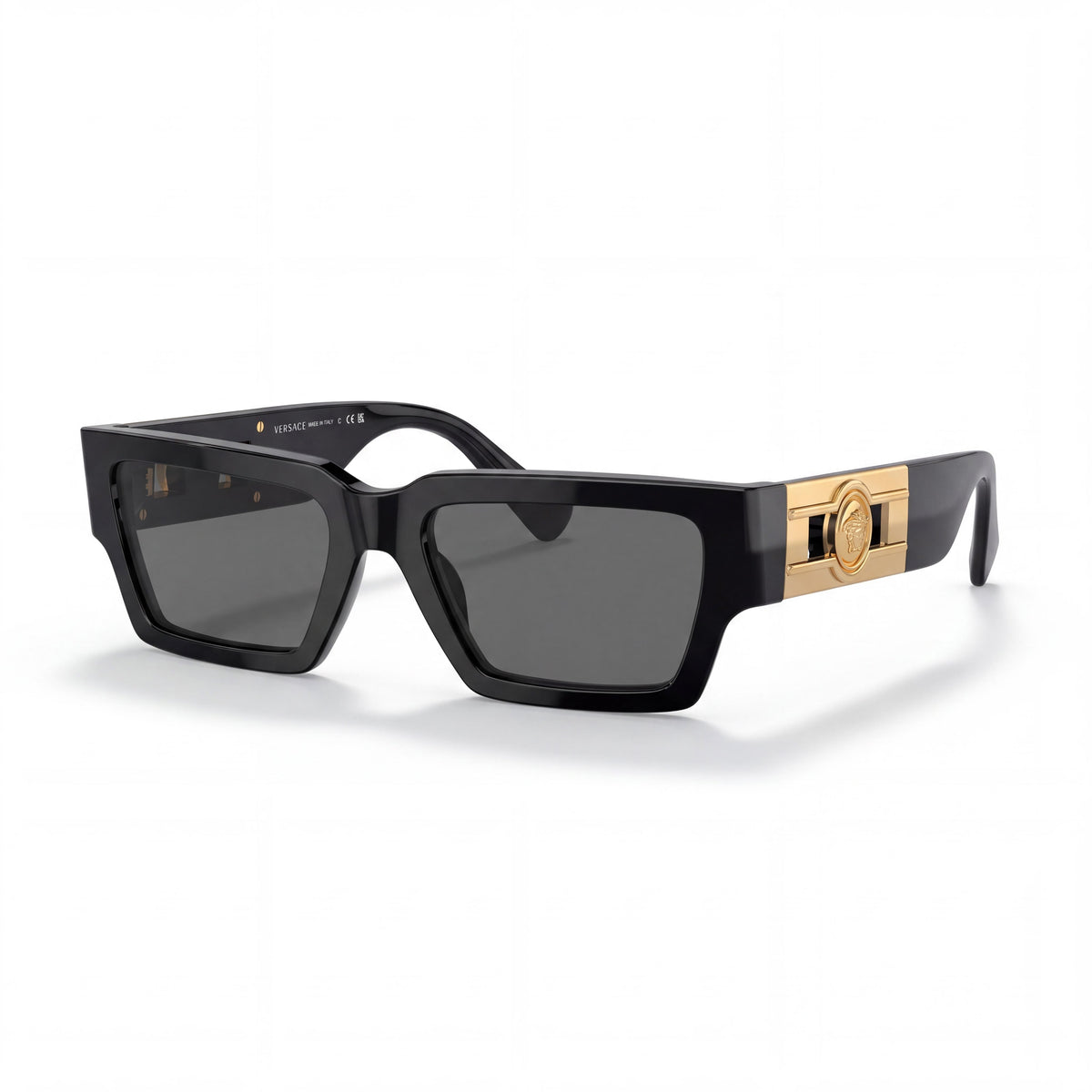 Versace 0VE4459 Unisex montura rectangular multicolor con lentes grises no polarizadas con protección UV de 54 mm, Photo 1