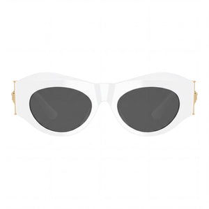 Versace 0VE4477U Oval Sunglasses for Women — front view, Tortoise frame