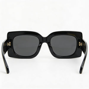 Versace 0VE4496U Rectangle Sunglasses Women — side view, Non-Polarized Grey lens