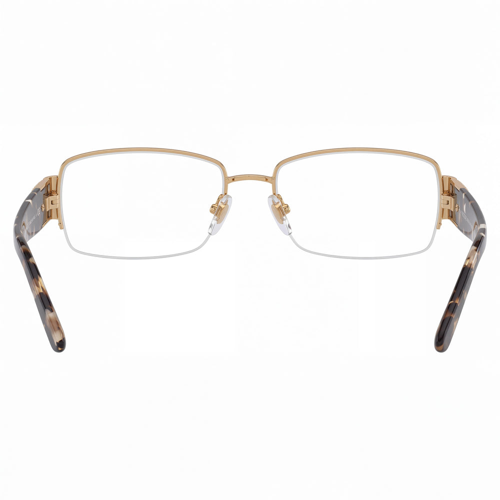 Versace 1175B/V Rectangle Eyeglasses Women — side view, Gold Metal temples