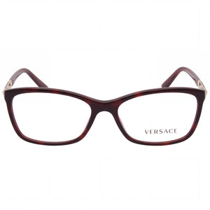 Versace 3186 5184 Rectangle Eyeglasses for Women — front view, Plastic
