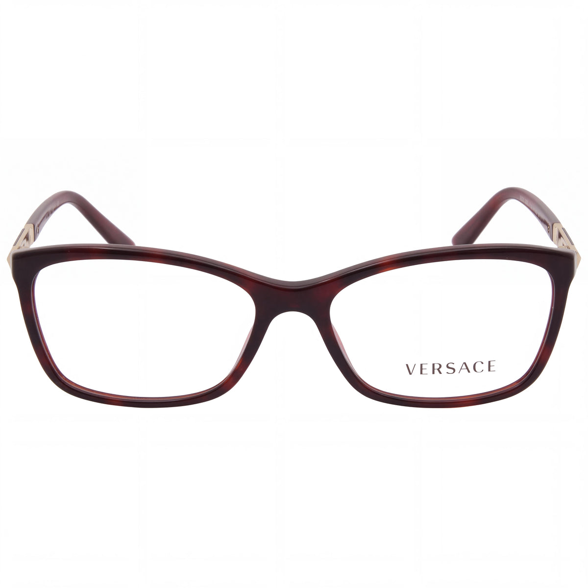 Versace 3186 5184 Havana Bordeaux Rectangle Eyeglasses for Women, 54mm, Photo 2