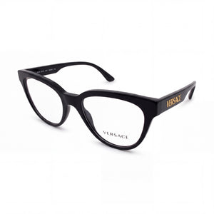 Versace 3315 Black Cat Eye Eyeglasses for Women, Plastic frame