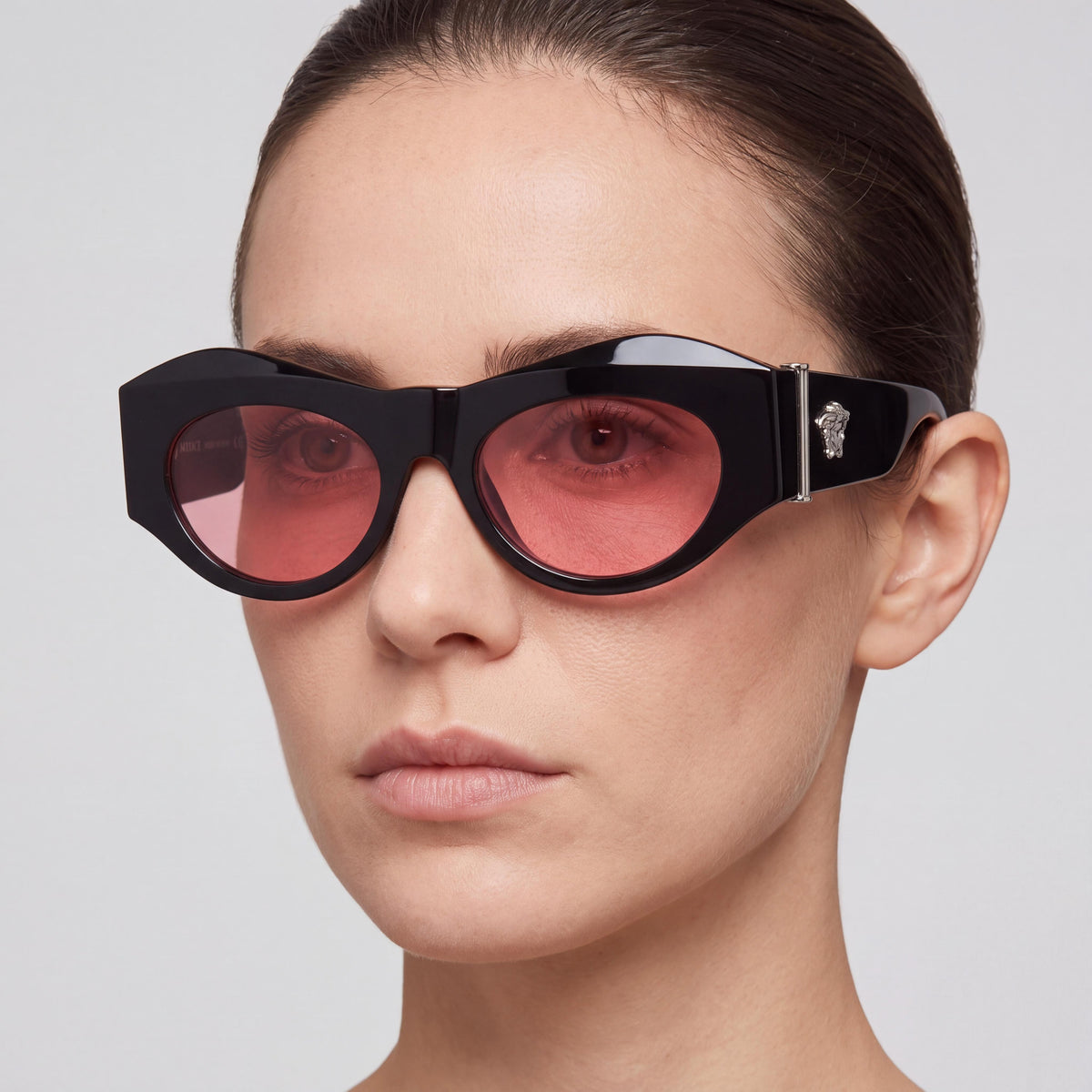 Gafas de sol Versace 4477U ojo de gato negras y rosas para mujer, 52 mm, Photo 3