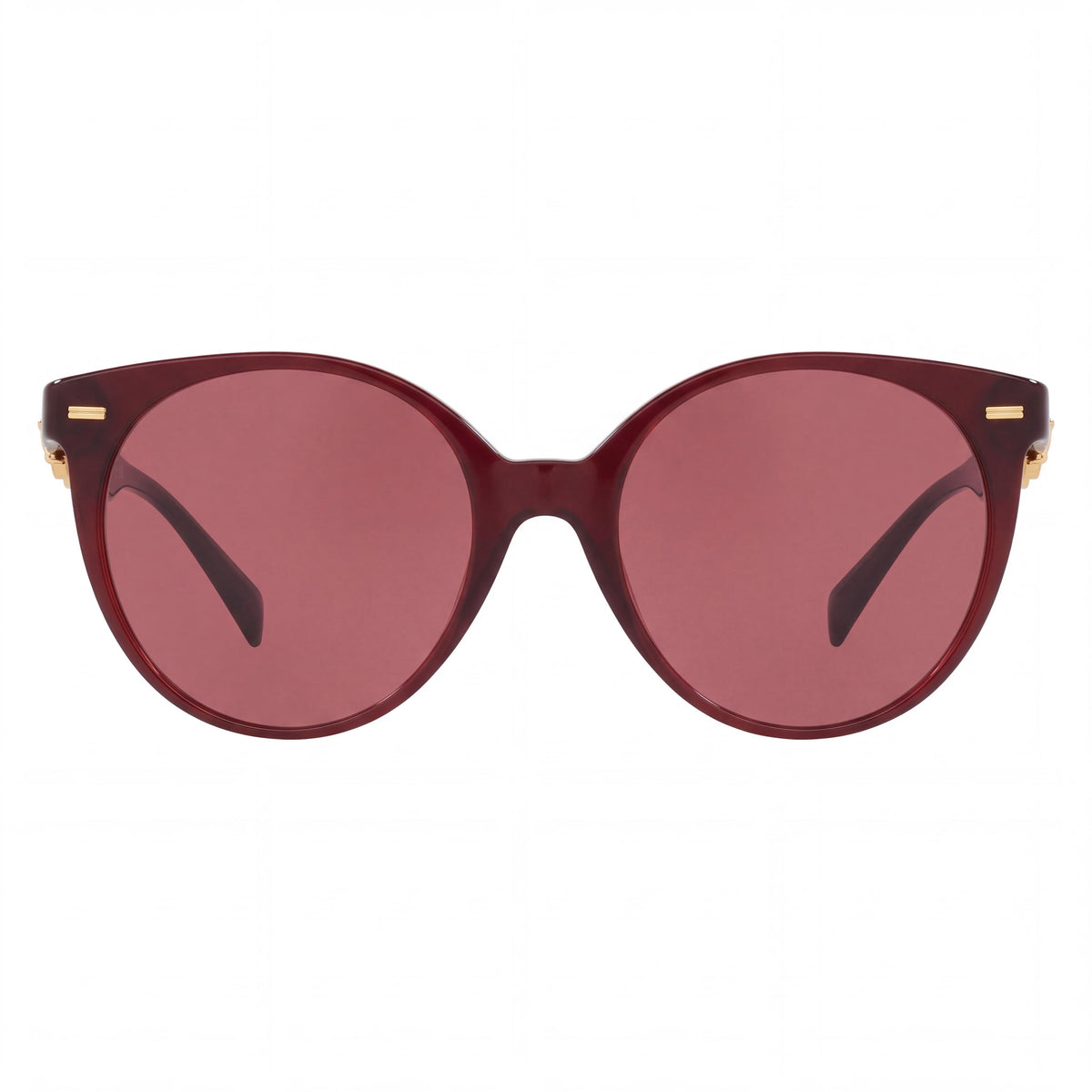 Gafas de sol Versace 541069 de estilo moderno para mujer, con montura de plástico de ópalo rojo, lentes rosas, no polarizadas, 55 mm, Photo 2
