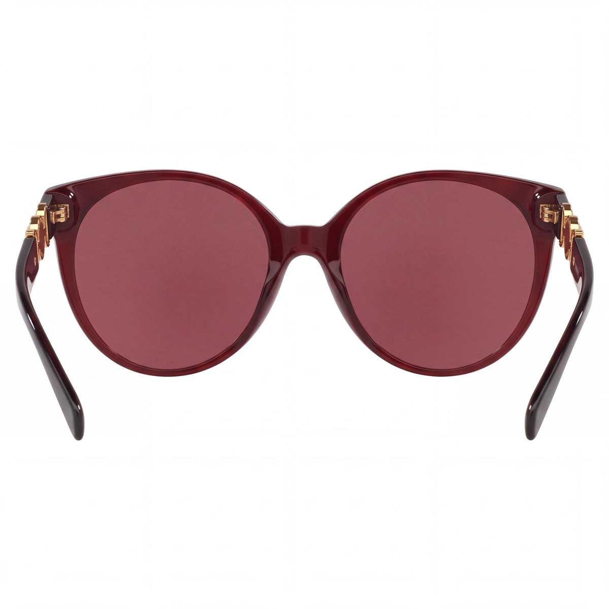 Gafas de sol Versace 541069 de estilo moderno para mujer, con montura de plástico de ópalo rojo, lentes rosas, no polarizadas, 55 mm, Photo 3
