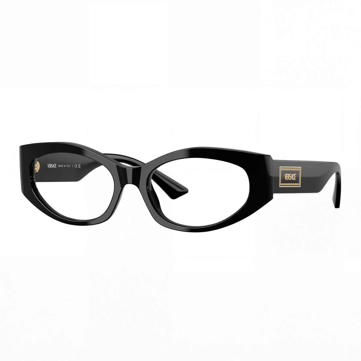 Gafas graduadas ovaladas Versace negras para mujer, Photo 1