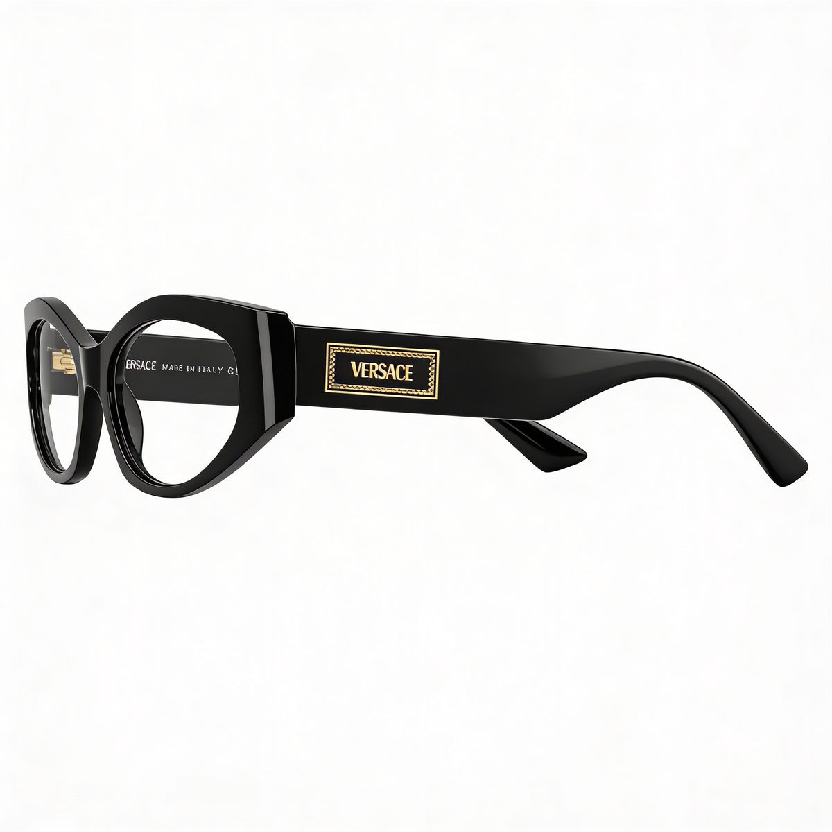 Gafas graduadas Versace Classic Black Cat Eye para mujer, 51 mm, Photo 2