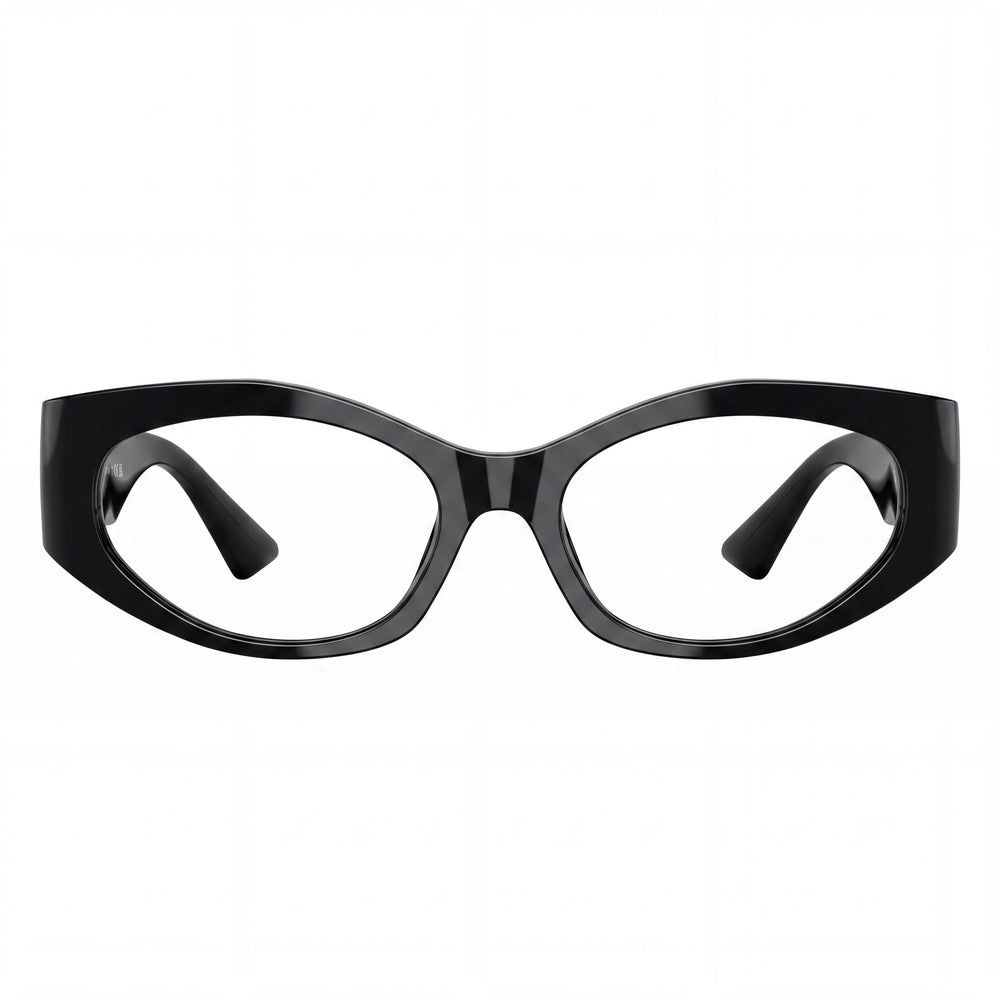 Versace Classic Oval Eyeglasses for Women — front view, Acetate
