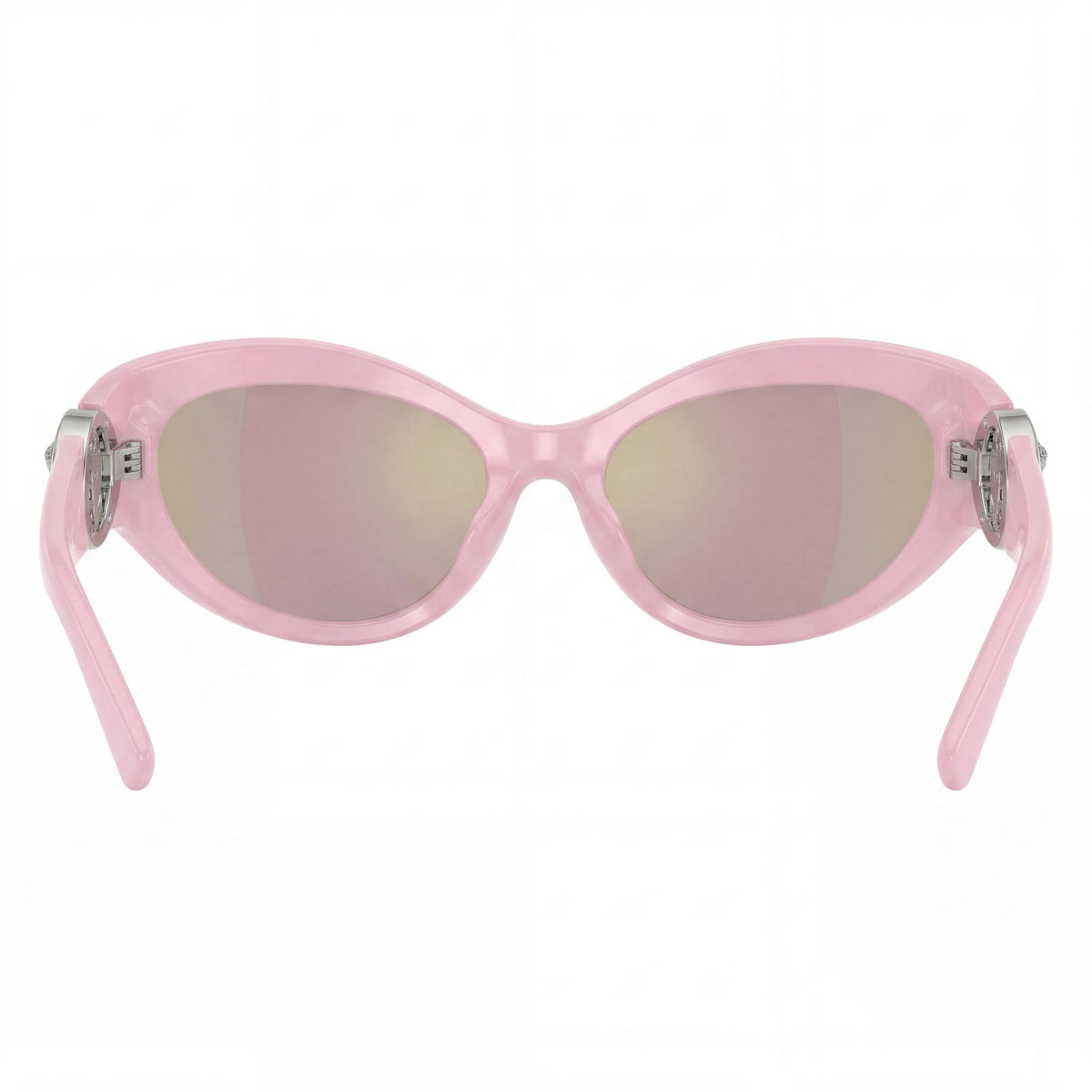 Gafas de sol Versace Glam Pink Mirror Rose Gold Shield para mujer, 59 mm, Photo 3