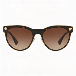 Versace Medusa Charm Round Sunglasses Unisex — front view, Plastic frame