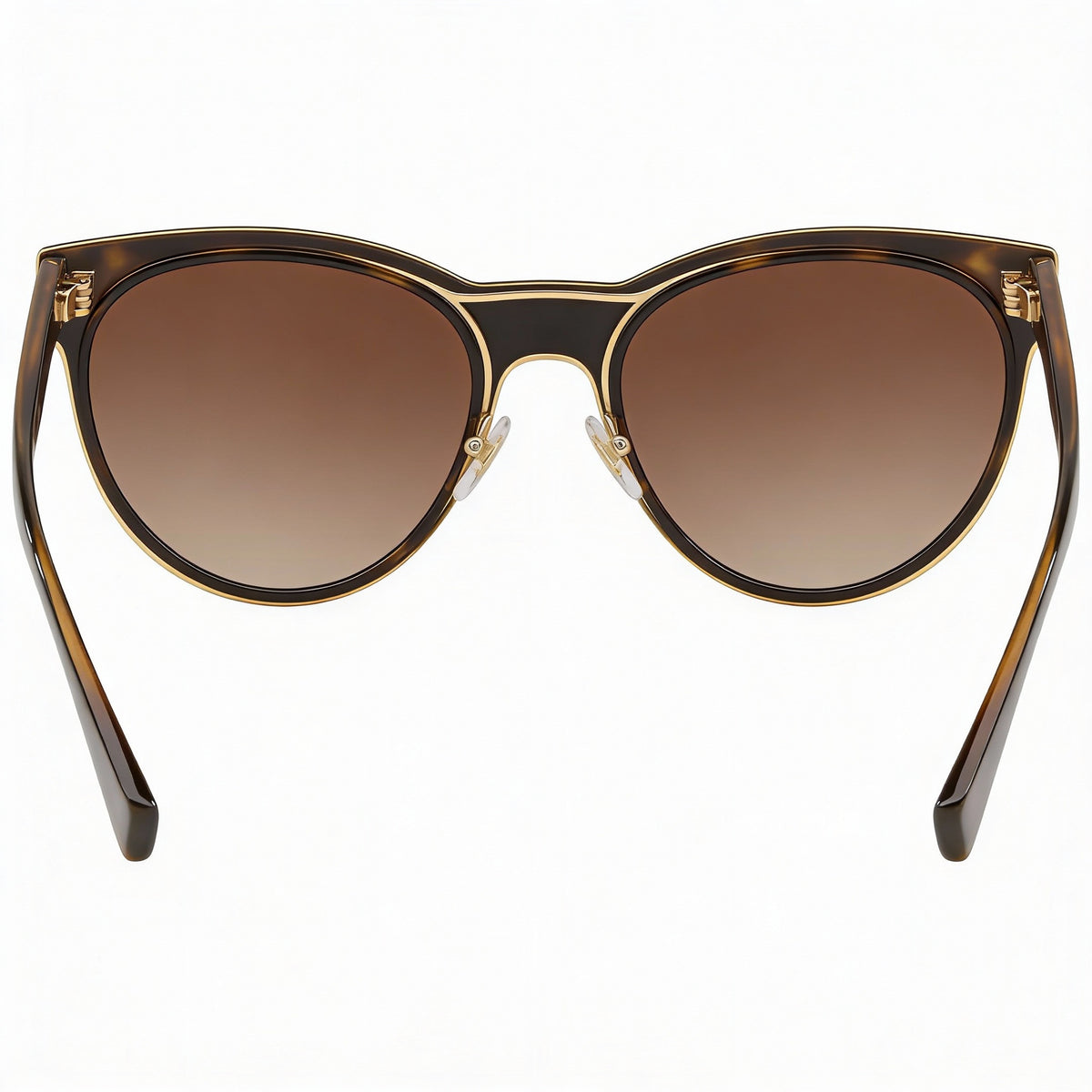 Versace Medusa Charm Havana/Brown Shaded Round Sunglasses Unisex, 54mm, Photo 4
