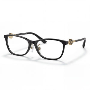 Versace Modern Black Square Eyeglasses for Women, Plastic frame