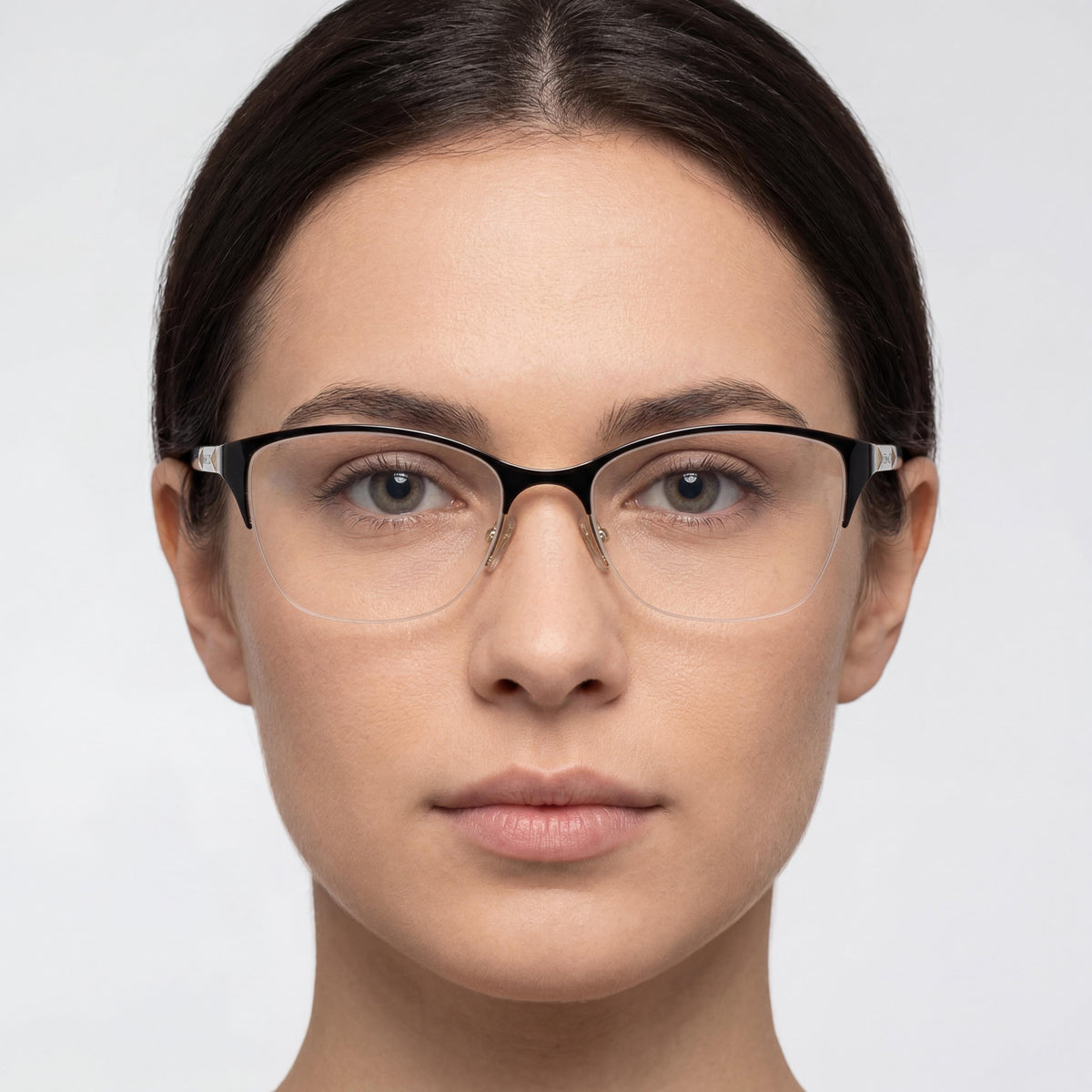 Gafas graduadas Versace VE 1218 estilo ojo de gato en negro y dorado para mujer, Photo 4