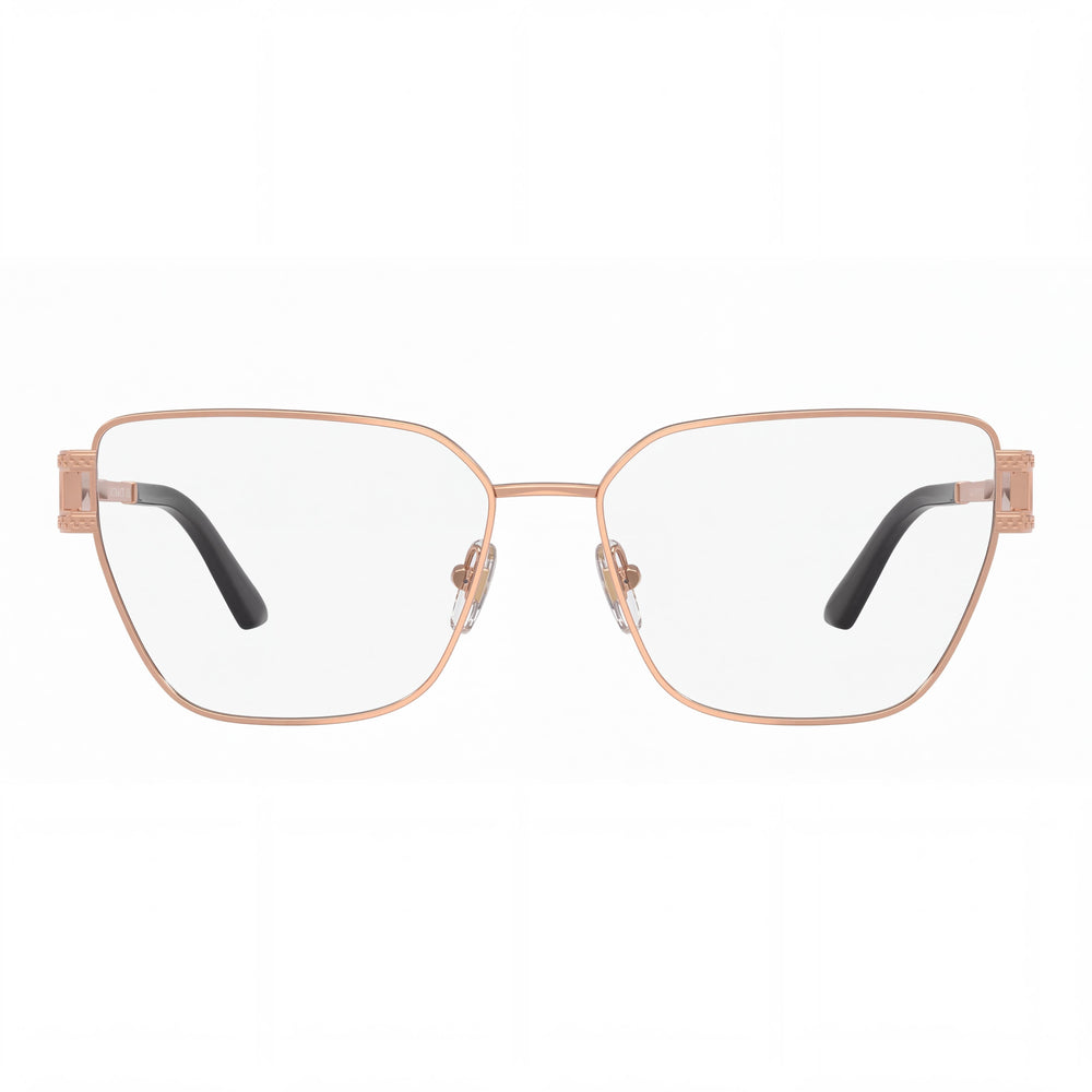 Versace VE 1301 Cat Eye Eyeglasses for Women — front view, Stainless Steel