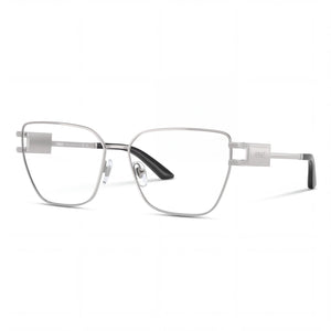Versace Ve 1301 Silver Rectangle Eyeglasses for Women, Alloy Steel frame