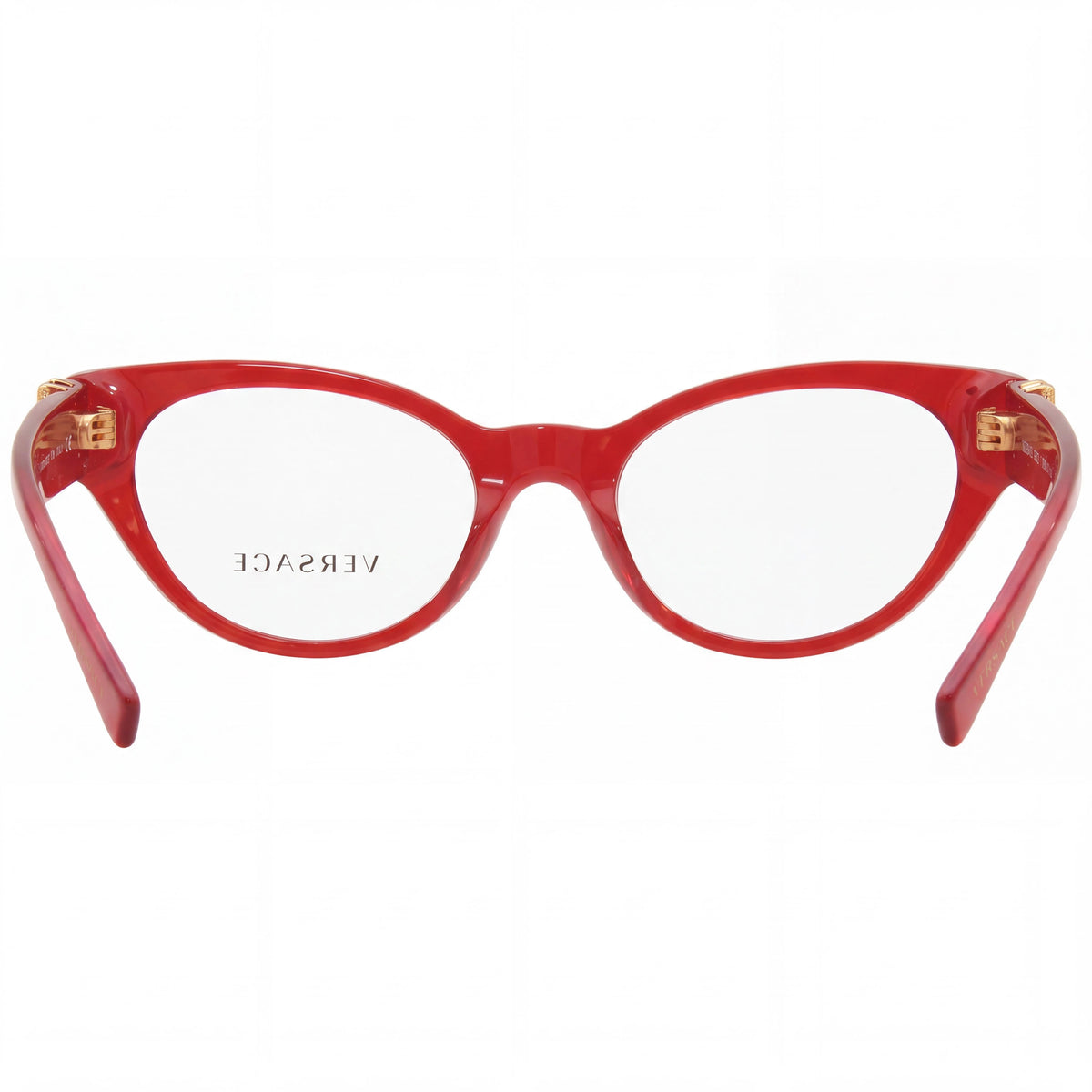 Versace Ve 3282 Transparent Red Cat Eye Eyeglasses for Women, Photo 3