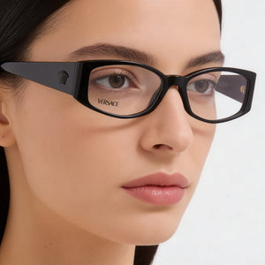 Versace Ve 3343 Black Eyeglasses Women — lifestyle wear, office and video calls