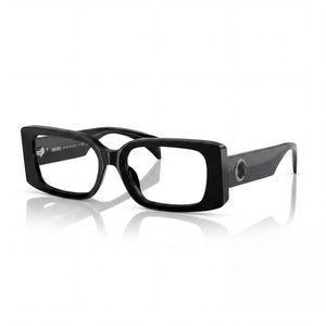 Versace Ve 3362u Black Rectangle Eyeglasses for Women, Polycarbonate frame