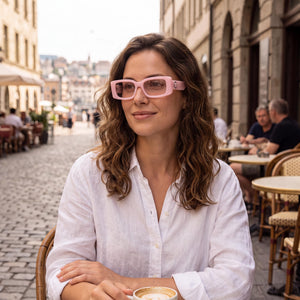 Versace Ve 3362u Pink Eyeglasses Women — lifestyle wear, museum visits and gallery days