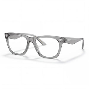 Versace Ve 3363 U Grey Transparent Square Eyeglasses for Women, Acetate frame