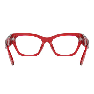Versace Ve 3367 U Cat Eye Eyeglasses for Women — interior view, polycarbonate demo lenses
