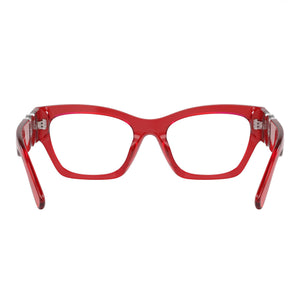 Versace Ve 3367 U Rectangle Eyeglasses for Women — interior view, polycarbonate demo lenses