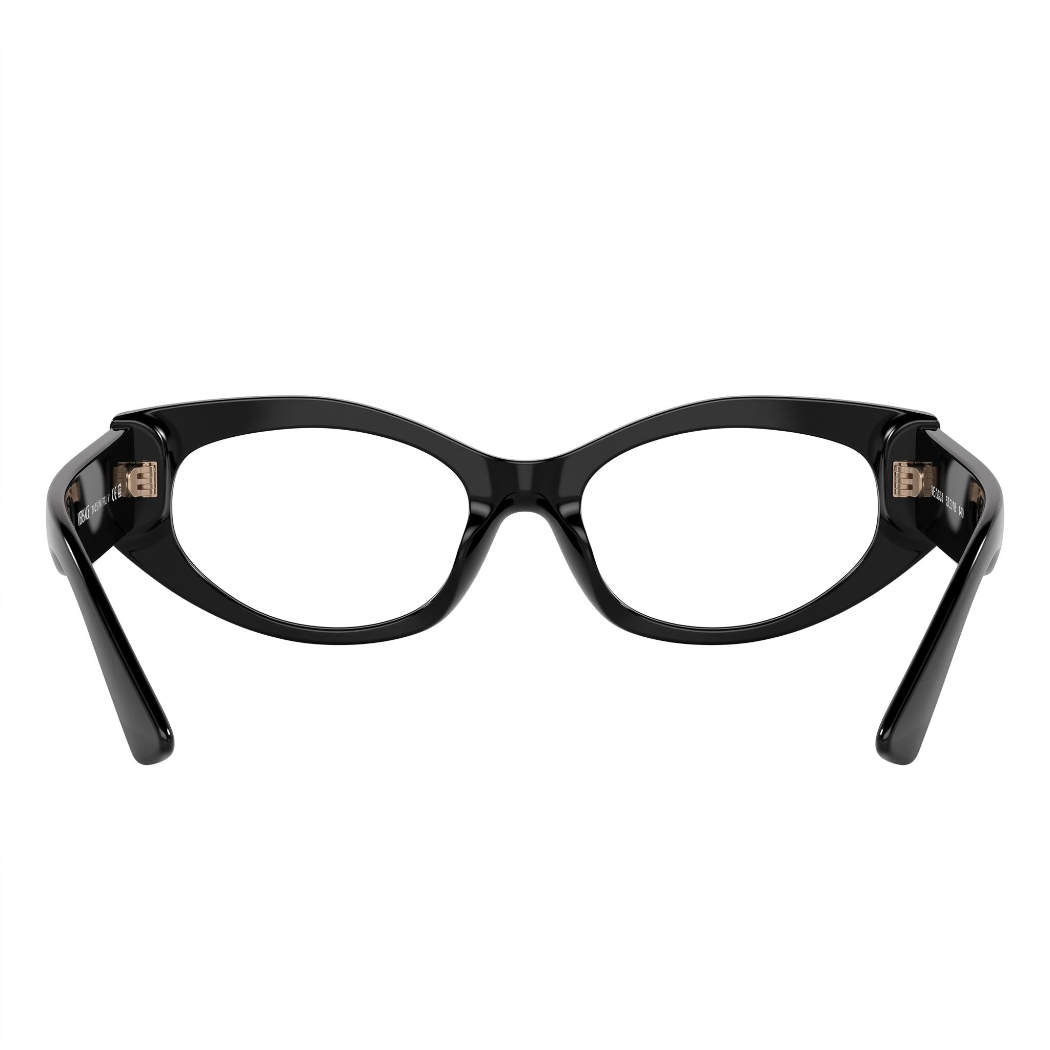 Versace VE 3369 Black Oval Eyeglasses for Women, Acetate, Photo 4