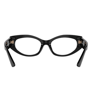 Versace VE 3369 Oval Eyeglasses for Women — interior view, Polycarbonate demo lenses