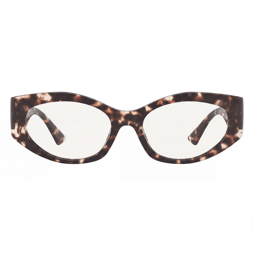 Versace VE 3369 Oval Eyeglasses for Women — front view, Acetate