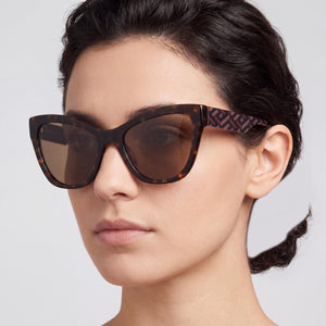 Versace VE 4417U 535973 Havana Sunglasses Women — lifestyle wear, City streets and open-air cafes